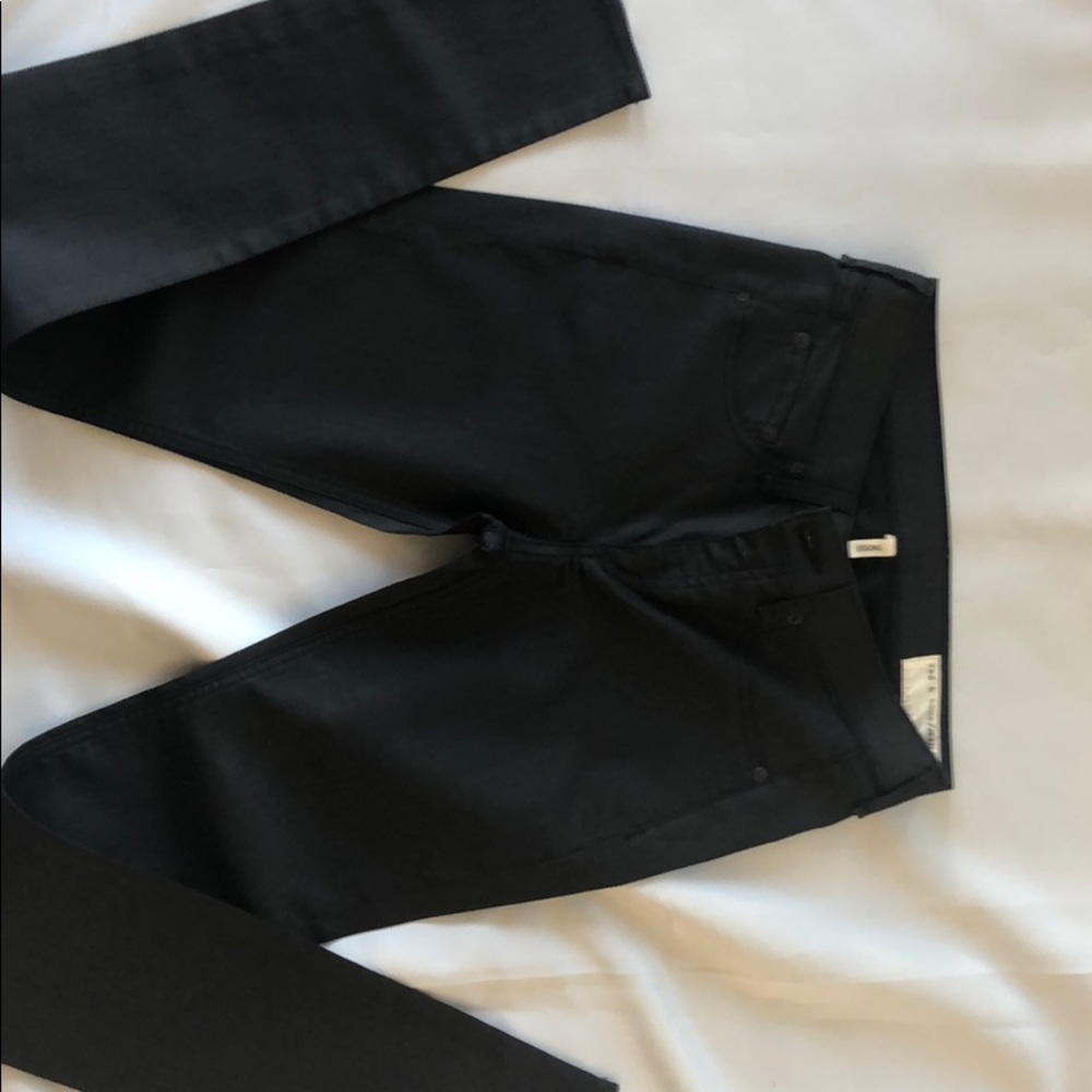 Coated legging jeans